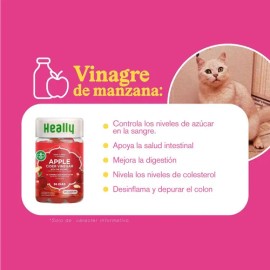 Heally, Vitaminas Vinagre Manzana, 72 Gomitas 216g
