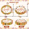 UROINEPA 50Pcs Thanksgiving Plates,12x10 Oval Fall Paper Plates Large Disposable