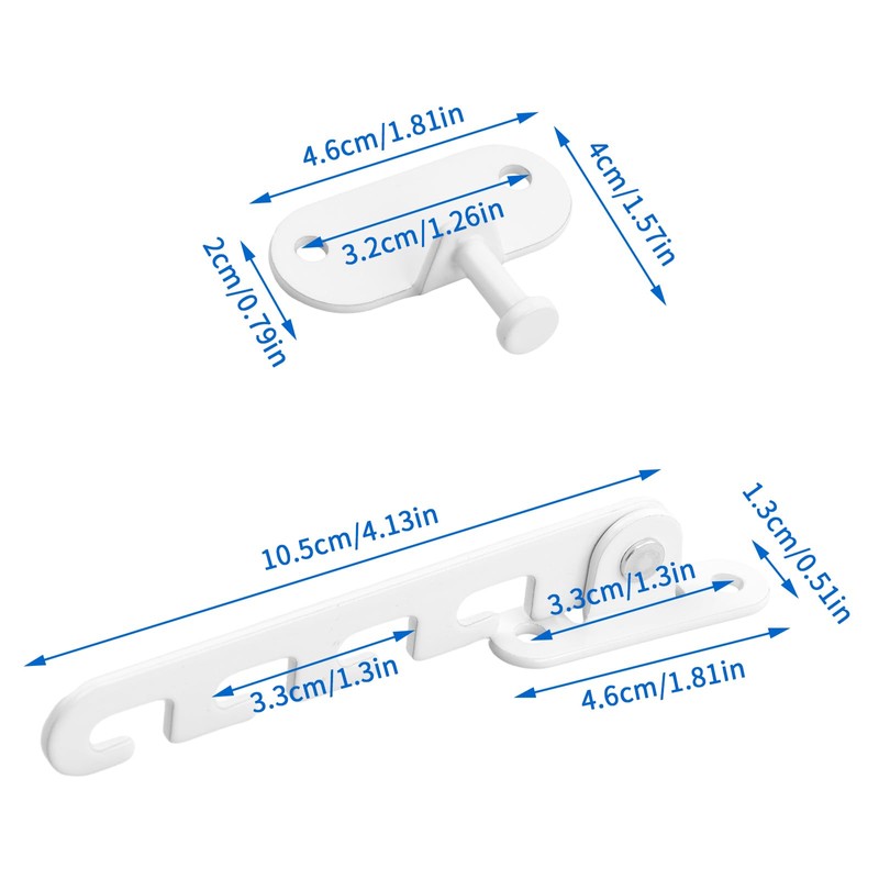 Anseom Pack of 2 Window Stoppers, Tilting Window Protection for