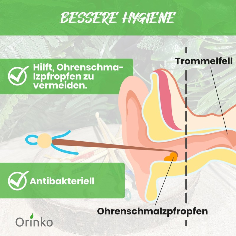 Bamboo Oriculi 5x - Ecological Ear Treatment for Replacement Cotton