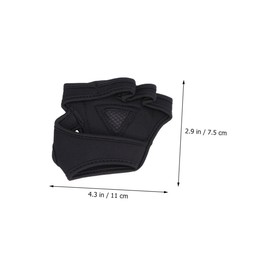 WHAMVOX Gym Gloves for Men and Women Non Slip Fingerless Weight Lifting Gloves with Padded Palm Protection and Wrist Strap Black for Comfortable Workouts