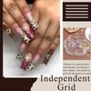 YAEISM Pink Heart Nail Charms Kit 3D Shiny Gold Nail