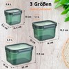 Engelland - Set of 3 Storage Jars with Lids, Airtight,
