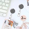IAMRAVER 2 Pack Retractable Badge Holders Cute Badge Reel Badge