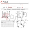 APIELE Changeover Selector Switch 3 Position 440V Universal Rotary Cam