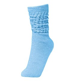 BRUBAKER Womens or Mens Fitness Workout Slouch Socks Gym Light Blue EU 35-38 / US 4-7