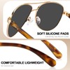 Carfia Retro Trendy Pilot Sunglasses for Women Polarized UV Protection,