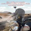 Xitomer Motorcycle Windshield Windscreen Compatible with Moto Guzzi V9 Bobber