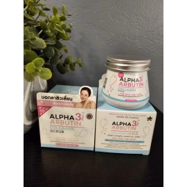 Collagen ++ ORIGINAL Alpha Arbutin 3 Plus Collagen Face & Body Scrub 75g Acne Dark Skin