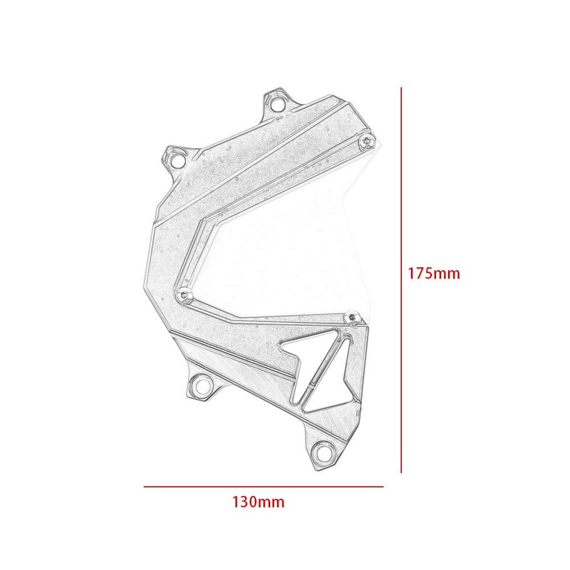 Lorababer Accessories CNC Aluminum Motorcycle Engine Front Chain Guard Protection