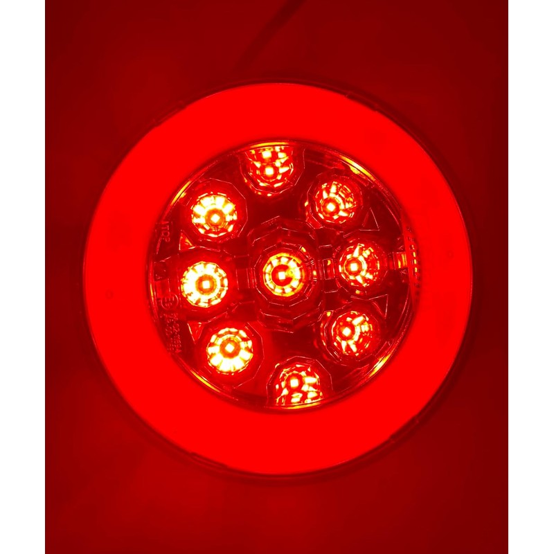 MelTruck® 2 Function Round Neon LED Rear Fog Light E9
