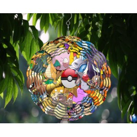 Unbranded Gotta Catch 'Em All 10 Inch Wind Spinner Birthday Christmas Gift Fun Tv Show