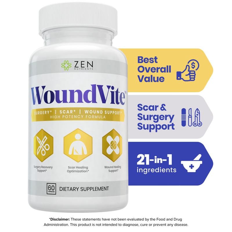 WoundVite – Pre & Post Surgery Support, Scar & Wound