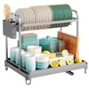 Sakugi 2-Tier Dish Drying Rack - Stainless Steel Dish Rack