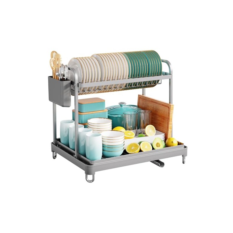 Sakugi 2-Tier Dish Drying Rack - Stainless Steel Dish Rack