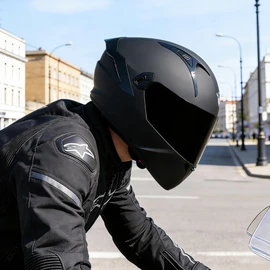 VCOROS Full Face Dual Visor Motorcycle Helmet for Adults Motorbike Street Bike Racing Helmets X9 DOT Approved with Black Visor (X9 Matte Black, Large)