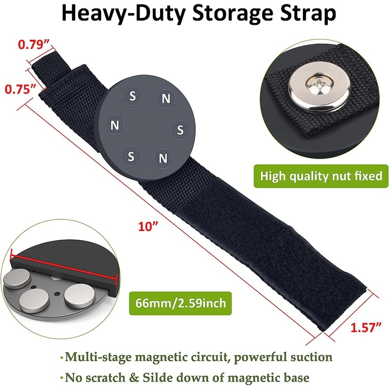 ULIBERMAG Strong Magnetic Hooks, Heavy Magnetic Tool Manager, Extension Cables,