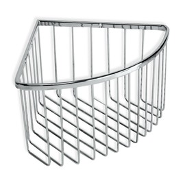 Tatay Krom Corner Storage Basket, INOX/Laton Brass, Silver, One Size