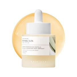 SKIN1004 Retinol 0.2% Boosting Shot Ampoule, Face Serum for Skin Elasticity, Facial Spicule Serum with Retinol & Retinal, Centella Ampoule for Fine Li