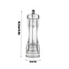 Transparent Spice Mill, Acrylic Pepper Mill, Salt Mill, Manual with