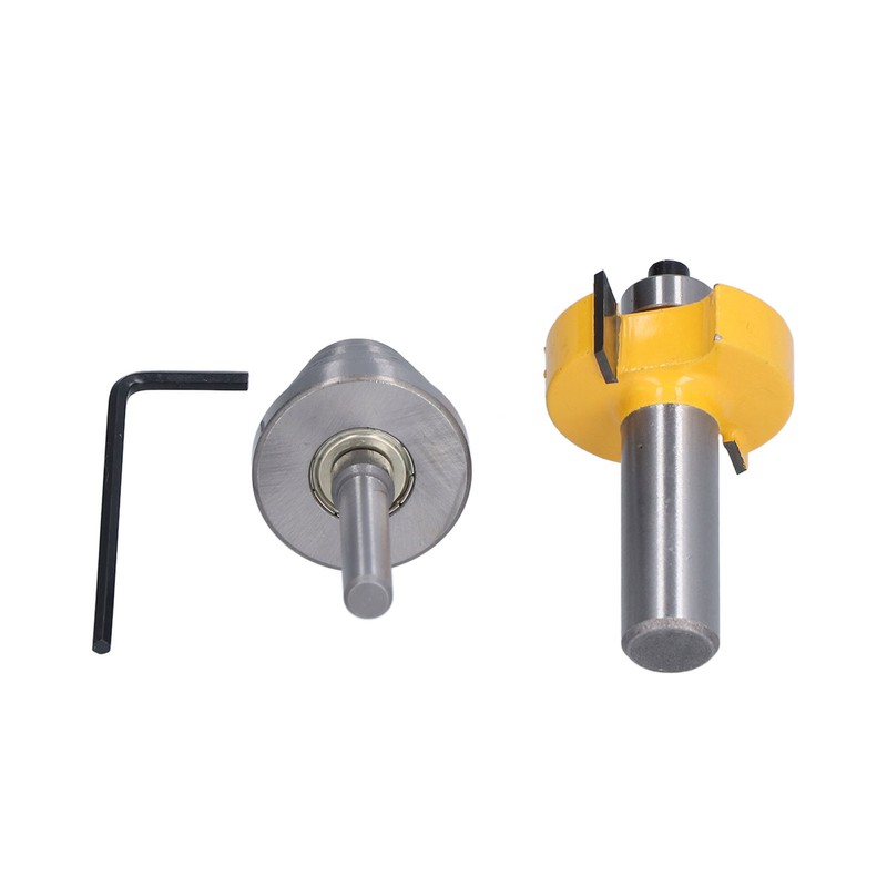 1/2in Router Bit 6 Bearing Slot Cutter for Multiple Depth