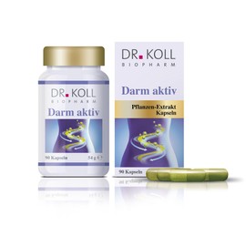 Dr. Koll Darm Active Capsules - Optimal Intestinal Support with Organic Ingredients, Natural Promote Digestion and Gut Health, Vegan, Gluten Free, 90 Capsules