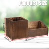 Hipiwe Business Card Holder Stand for Desk Wood Business Card