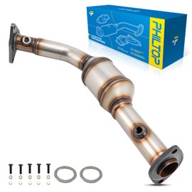 PHILTOP Front Left High FLow Stainless Steel Catalytic Converter Kit W/Gasket Fit For Toyota Tundra 4.6L/5.7L 2010-2013, Sequoia 5.7L 2008-2016, Sequoia 4.6L 2010-2012 Replace# 16696 (EPA Compliant)