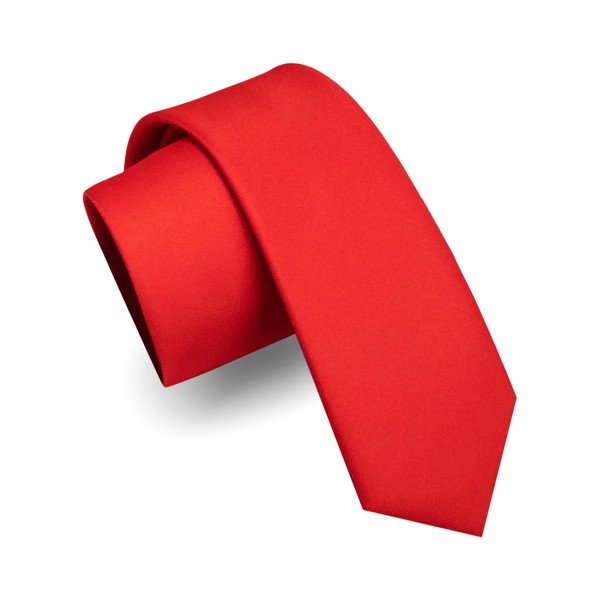 JEMYGINS Slim Men's Matte Tie Plain in Various Colours 6