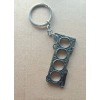 Cylinder Head Gasket Keychain Car Engine Keyring Key Chain Ring