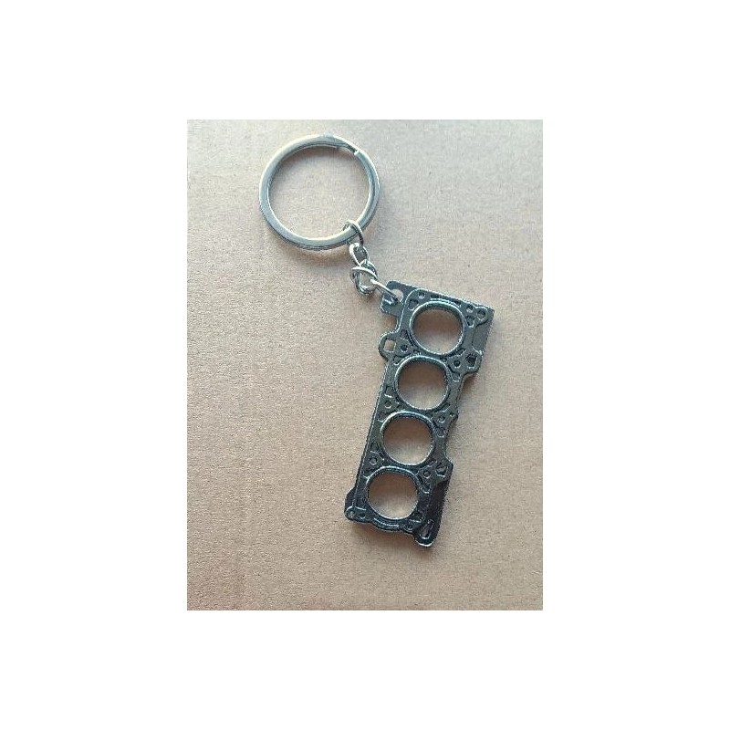 Cylinder Head Gasket Keychain Car Engine Keyring Key Chain Ring
