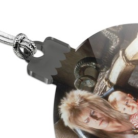 GRAPHICS & MORE Labyrinth Goblin King On Throne with Baby David Bowie Jareth Toby Acrylic Christmas Tree Holiday Ornament