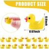JOISHOP 200pcs Mini Ducks, Resin Tiny Ducks Little Plastic Ducks