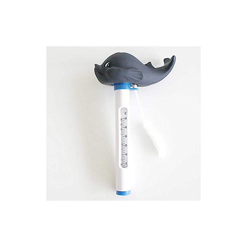 bevo Vertriebs GmbH PO-0181035 4260353191336 Pool Thermometer Black Whale, Approx.