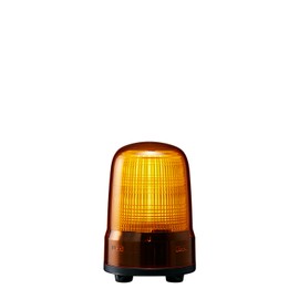 Patlite SL08-M1JN-Y Indicator Light, Φ3.1 inches (80 mm), DC 12 - 24 V, Light Emitting Patterns (3 Types), Yellow, 3-Point Bolt Foot Mount