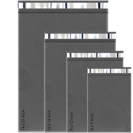 36 Mixed Grey Mailing Poly Postal Self Seal Bags 4 Sizes 9 from Each TECHGEAR Small Medium Large Mailing Bags Postage Packaging Assorted Mailers Posting Shipping Post Parcels Package Bags