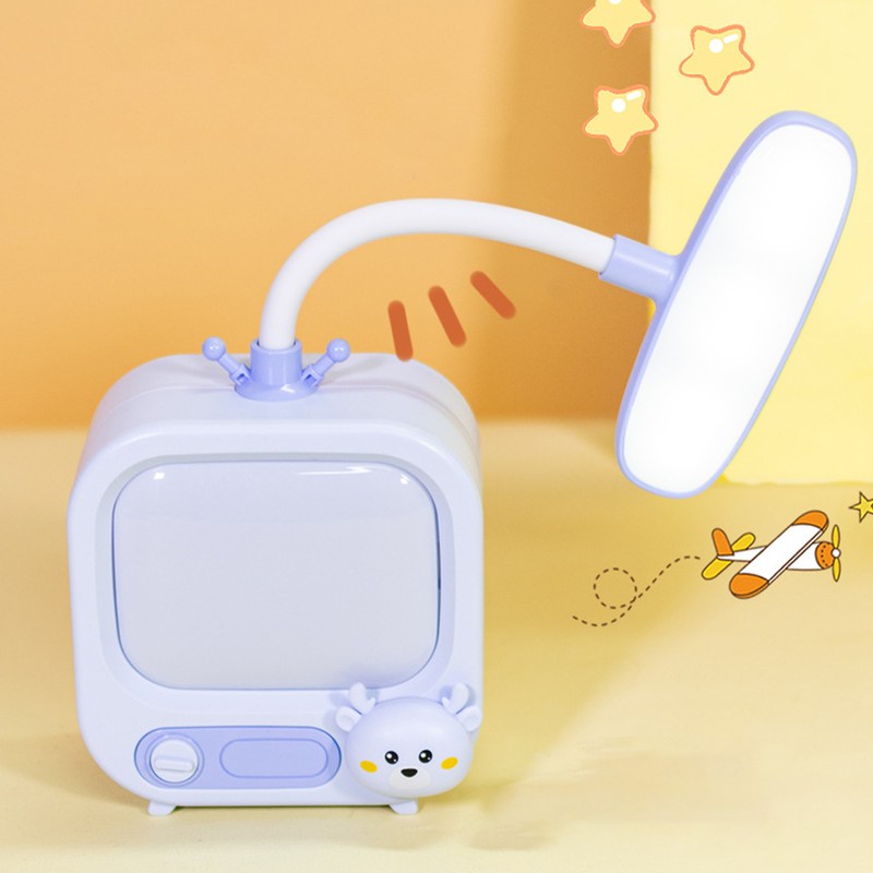Cute Desk Lamp Small Portable USB Rechargeable Book Lamp Night