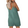 snugwind Womens Rompers Casual Sleeveless Spaghetti Strap Shorts with Pockets