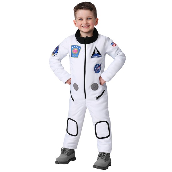 Toddler Deluxe Astronaut Costume Kid's Space Suit Nasa Outfit for Toddlers 2T