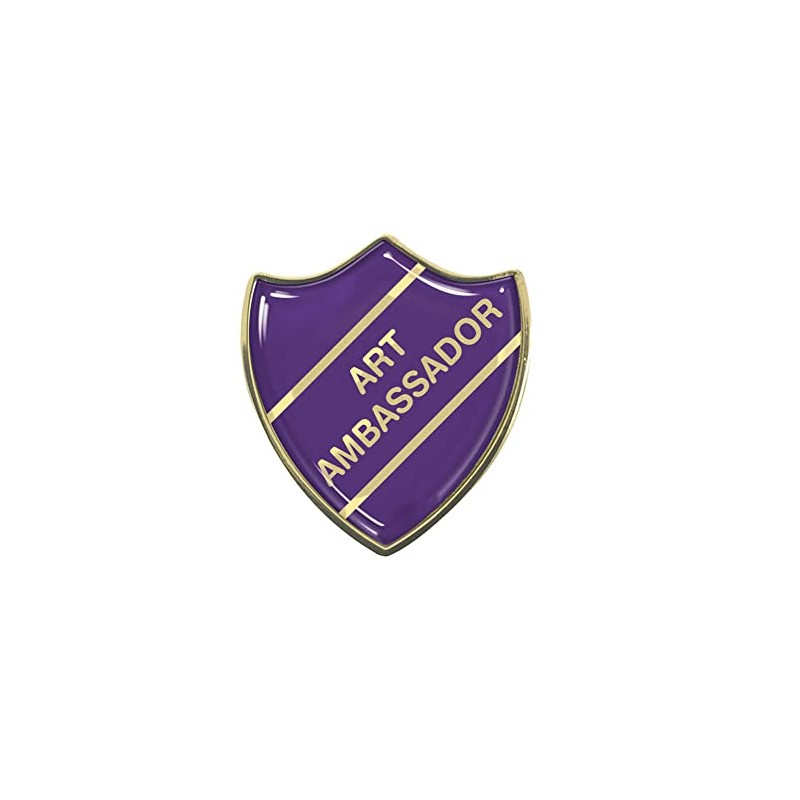 Capricornone Art Ambassador Purple School Shield Badge