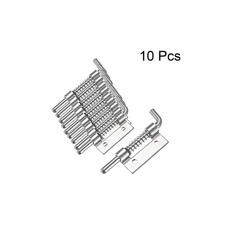 sourcing map 10pcs Carbon Steel Lock Bolt Spring Loaded Pin