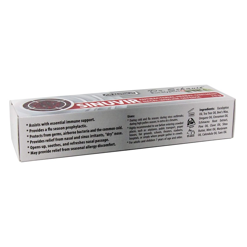 DR. SCHAVIT Eucalyptus+ SINUVIR - Herbal Nasal Ointment for Immune