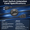 Hohnnyreet Foot Switch 5.9FT Extension Cord with On/Off Switch, AWG18