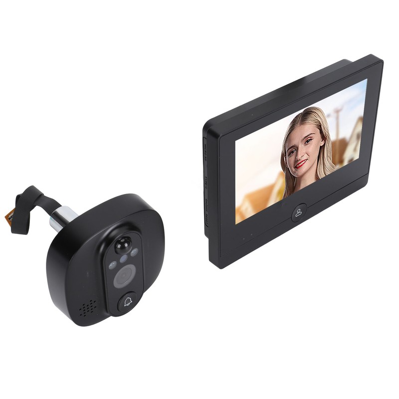 4.3inch Peephole Camera 1080P WIFI Front Door 150 Degree Wide