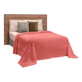 Colchas El Elefantito Cobertor Ligero Malaga King Size Térmico Color Coral Diseño de la tela Liso