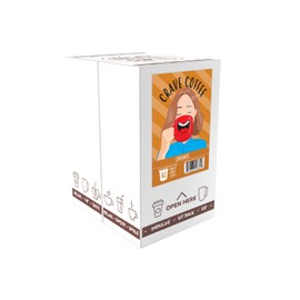 Crave Beverages Flavored Coffee Pods Compatible with 2.0 K-Cup Brewers, Caramel, 40 Count
