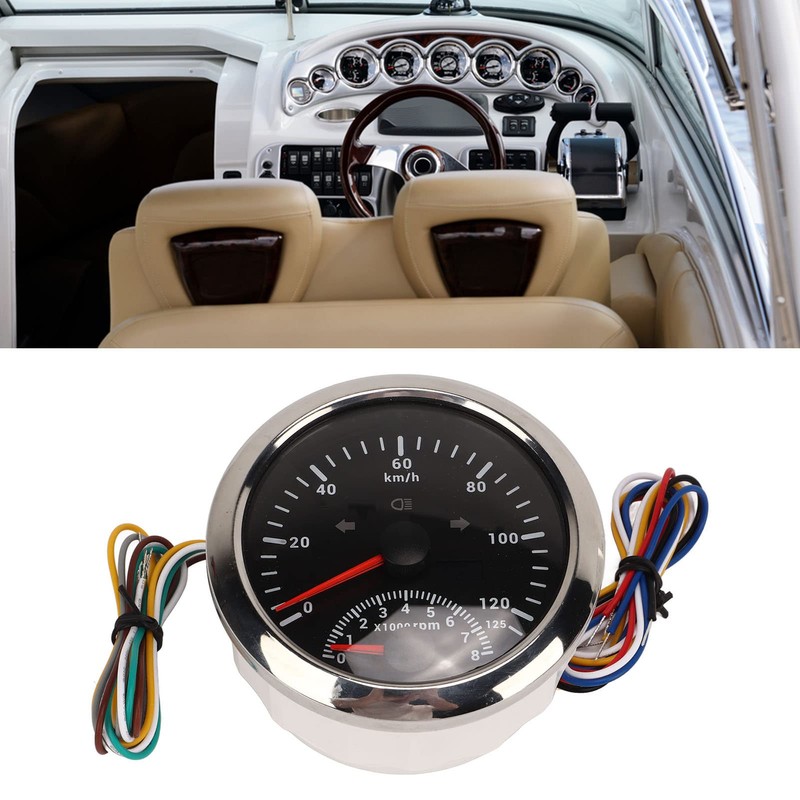 GPS Speedometer Odometer, Waterproof Short Start Time 8000 RPM 0-125