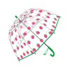 Merciband Kids clear Bubble dome type umbrella (Strawberry Green) Easy