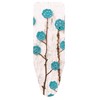 Colombo Ironing Cloth 140 x 55 cm Turquoise Wool Flowers