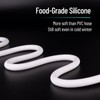 Silicone Shower Hose with Spare Washers, Anti-Kink Designed Replacement Handheld